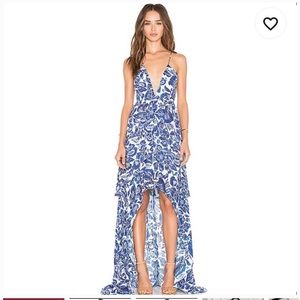 The Jetset Diaries | Blue high-low dress